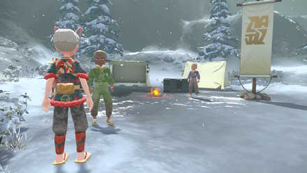 Legends Arceus set up the Icepeak Camp