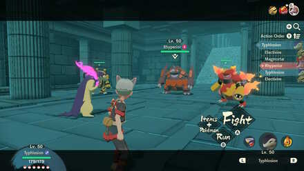 Legends Arceus defeating Sabi