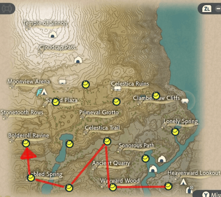 Coronet Highlands Map Route (3).png
