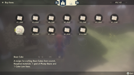 Bean Cake Crafting Recipe