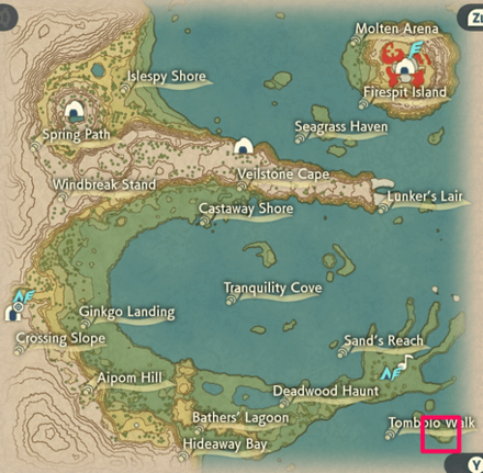 Alpha Chansey Cobalt Coastlands Map