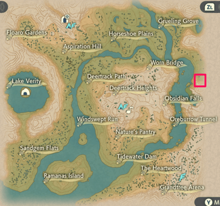 Alpha Blissey Obsidian Fieldlands Map