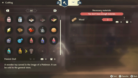 Pokemon Legends Arceus - Craft Valuable Items