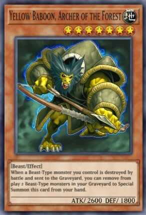 Yellow Baboon, Archer of the Forest