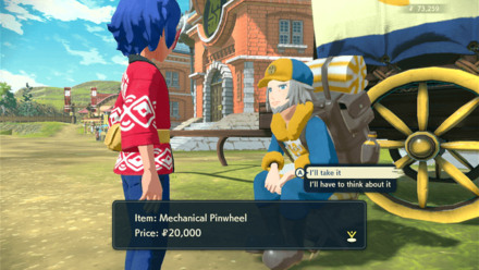 Legends Arceus - buying mechanical items from Ginter