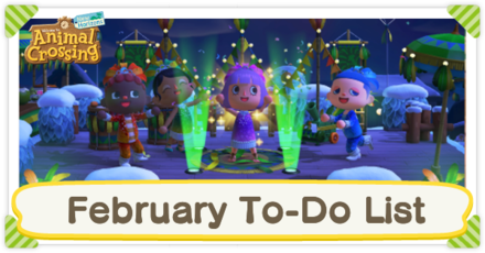 Animal Crossing New Horizons (ACNH) - February To-Do List