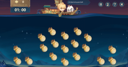 Geshin - All Salvage at Sea Stages - Stage 04 - Mysterious Pouch Stage