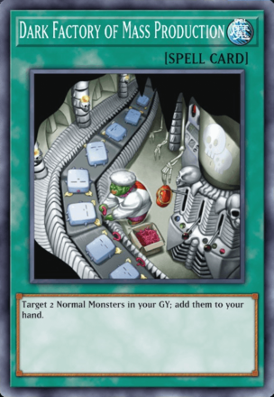 Dark Factory of Mass Production