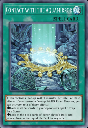 Contact with the Aquamirror