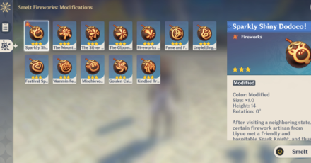 Genshin - How to Use Launch Tube - Smelt Fireworks Modifications