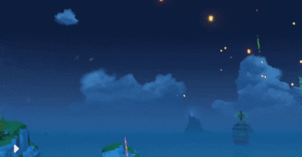 Genshin - Wanmin Feast Fireworks launched