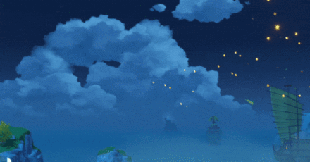 Genshin - The Gloom Paints the Cold Blooms Fireworks launched