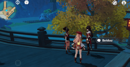 Genshin - Xinyan  and Beidou Location