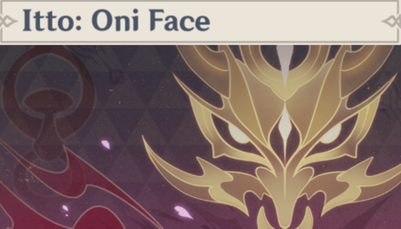 Genshin - Itto: Oni Face Namecard Showcase