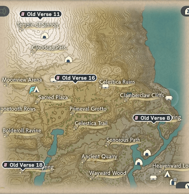 Old Verses Locations: How To Get & Rewards