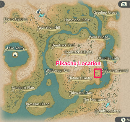 Pikachu Location Obsidian Fieldlands