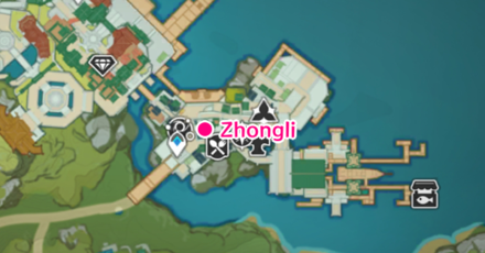 Genshin - Zhongli Location 1 Map