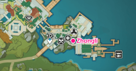 Genshin - Lantern Rite Zhongli 2nd Location - Blacksmith