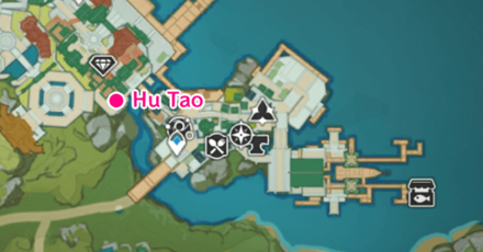 Genshin - Lantern Rite Hu Tao Map Location