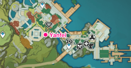 Genshin - Lantern Rite Yanfei Map Location