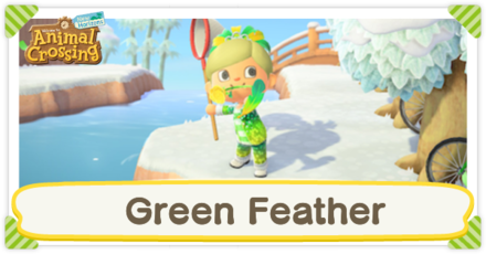 Animal Crossing: New Horizons (ACNH) - Green Feather