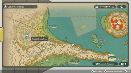 Pokemon Legends Arceus - Old Verse 5 Map Location