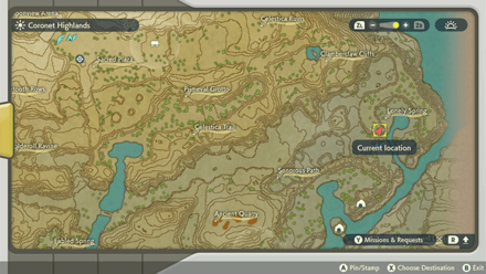 Pokemon Legends Arceus - Old Verse 8 Map Location