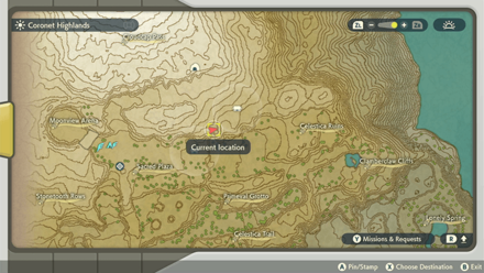 Pokemon Legends Arceus - Old Verse 16 Map Location