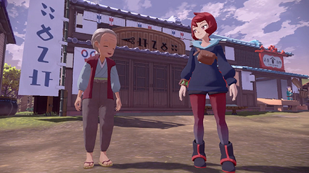 Legends Arceus - Arezu as a hairdresser