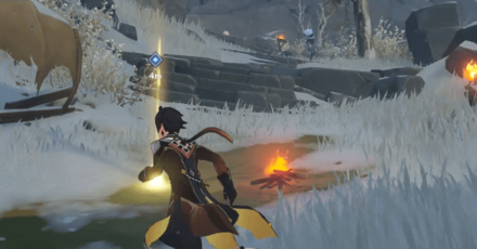 Genshin - Eight Locales Day 1 Quest - Teleport to Dragonspine Below the Statue of the Seven