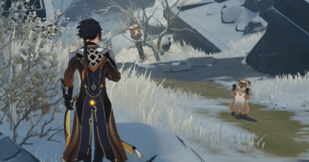 Genshin - Eight Locales Day 1 Quest - Follow Kichiboushi