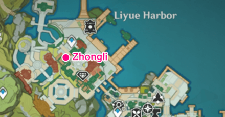 Genshin - Lantern Rite Zhongli Location 3 Wanwen Bookhouse