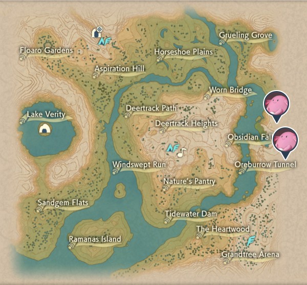 Chansey Obsidian Fieldlands Map Locations