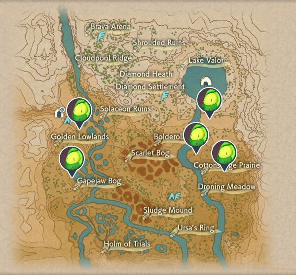 Budew Crimson Mirelands Map Locations