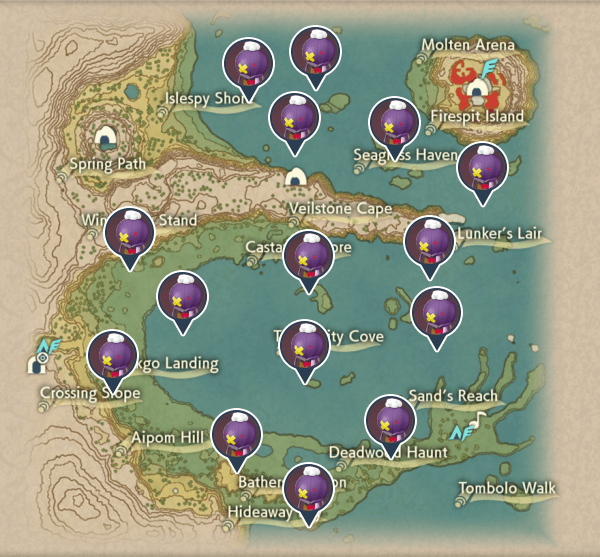 Drifblim Cobalt Coastlands Map Locations