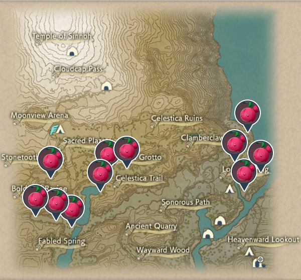Cherubi Coronet Highlands Map Locations