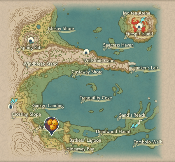 Combee Cobalt Coastlands Map Locations