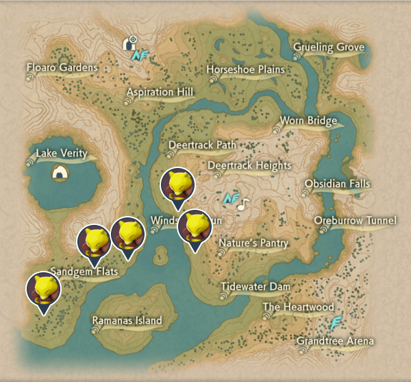 Abra Obsidian Fieldlands Map Locations