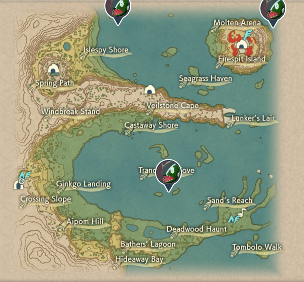 Basculin Cobalt Coastlands Map Locations