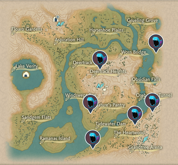 Golbat Obsidian Fieldlands Map Locations