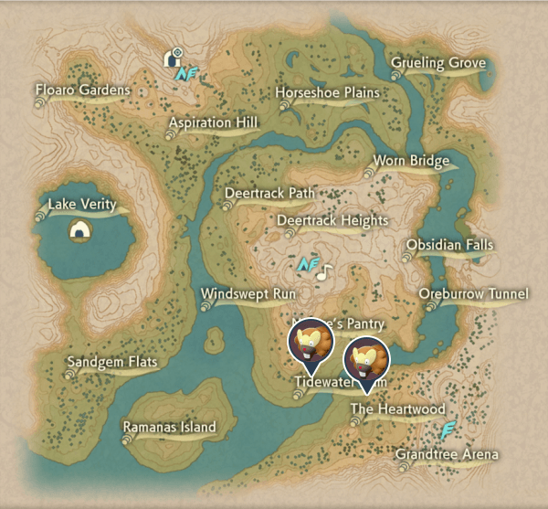 Bibarel Obsidian Fieldlands Map Locations