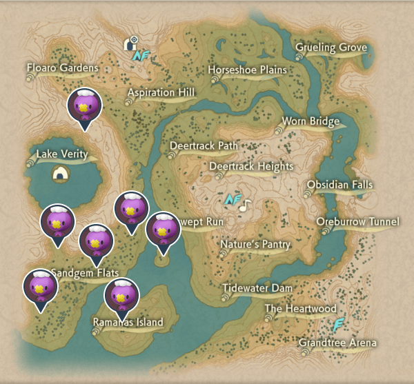Drifloon Obsidian Fieldlands Map Locations