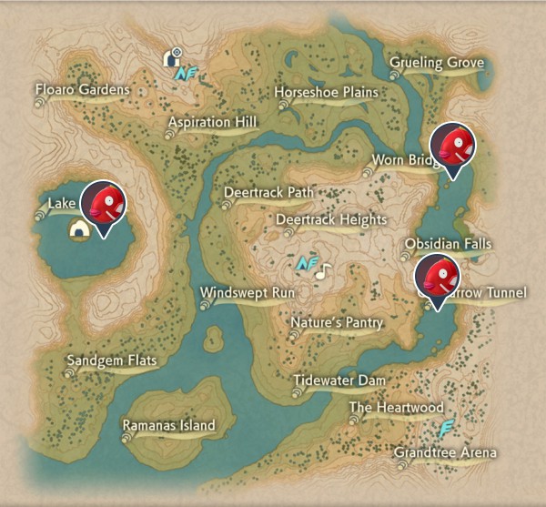 Magikarp Obsidian Fieldlands Map Locations