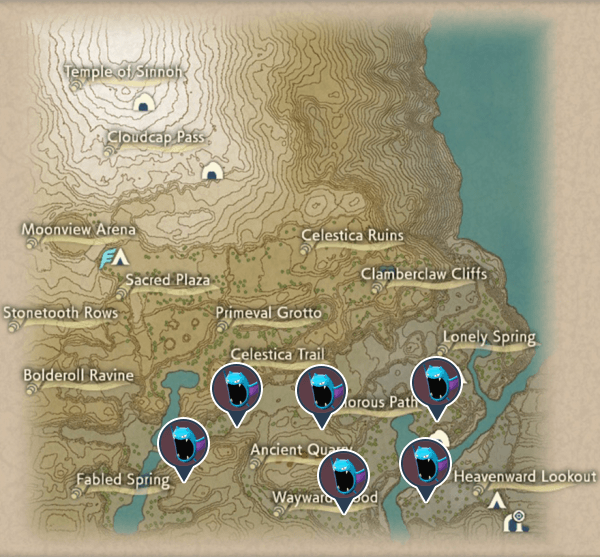Golbat Coronet Highlands Map Locations
