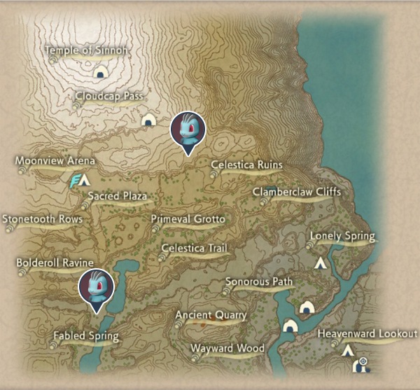 Machop Coronet Highlands Map Locations