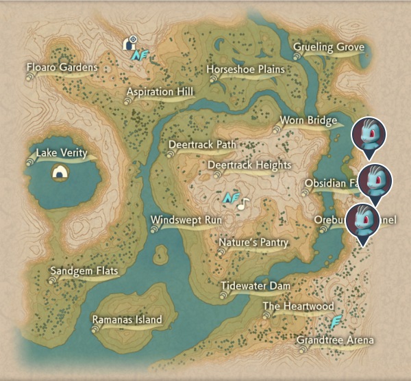 Machop Obsidian Fieldlands Map Locations