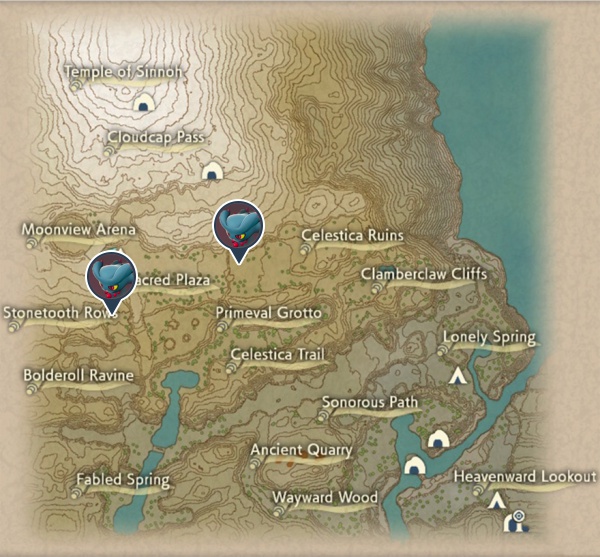 Misdreavus Coronet Highlands Map Locations