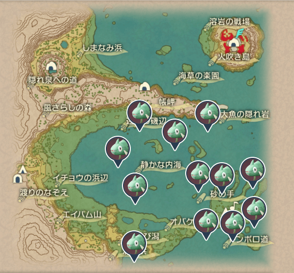 Remoraid Cobalt Coastlands Map Locations