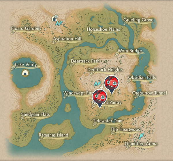 Paras Obsidian Fieldlands Map Locations