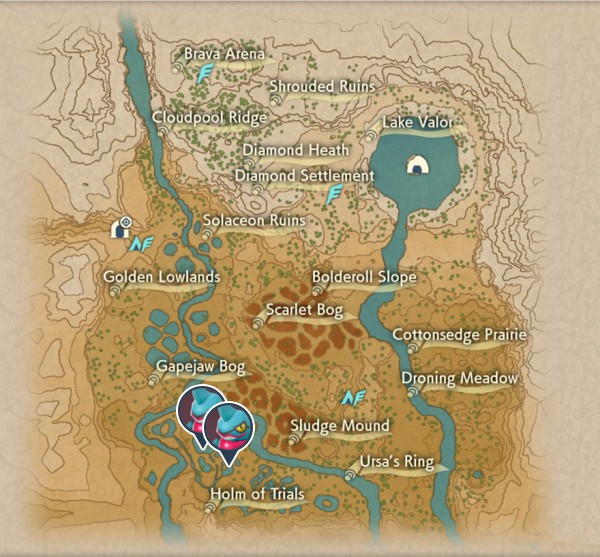 Toxicroak Crimson Mirelands Map Locations